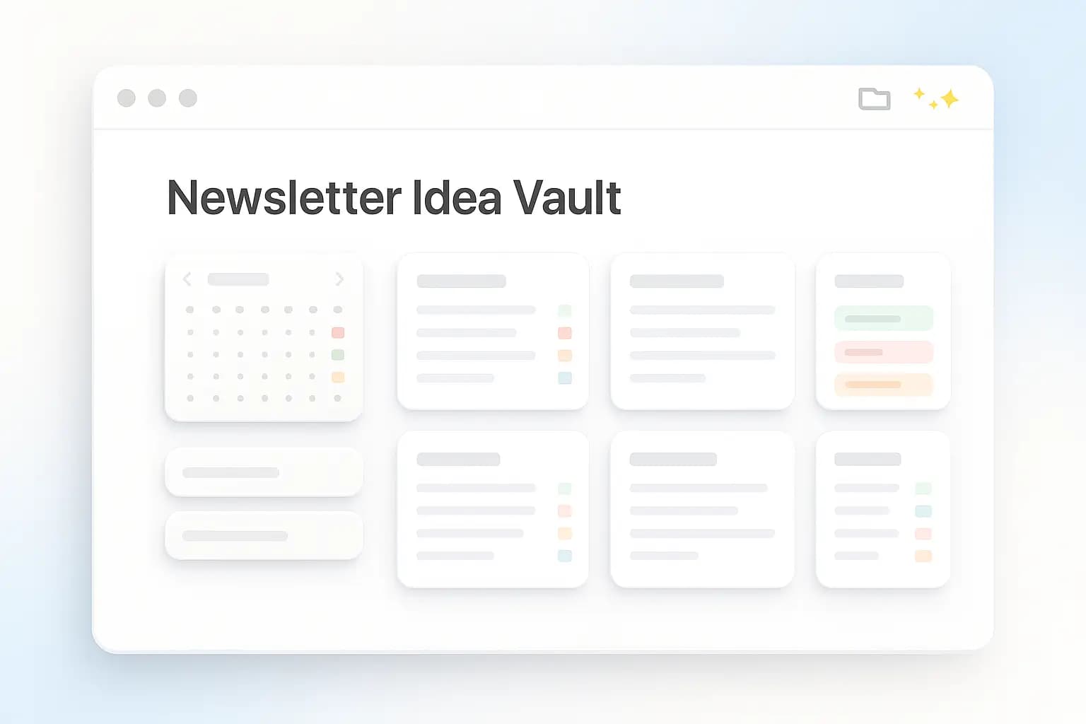 Newsletter Idea Vault